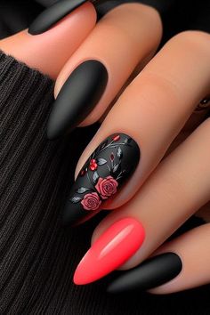 Glamour Nails, Mob Wife, Party Nails, Funky Nails, Cool Nail Designs, Floral Nails