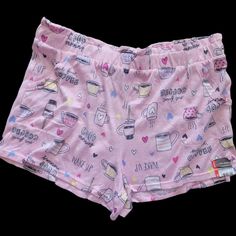 New Secret Treasures Women’s Pink Coffee Pajama Sleep Shorts Size S 4-6 Super Soft. Cotton Sleepwear With Pockets For Sleepovers, Cozy Sleepwear With Pockets For Pajama Party, Comfortable Sleepwear With Pockets For Sleepover, Casual Sleepwear With Pockets For Sleepovers, Pink Sleepwear With Pockets For Loungewear, Cute Cotton Pajama Shorts For Loungewear, Cozy Summer Sleepwear For Sleepovers, Cute Cotton Sleepwear, Cozy Cotton Pajama Shorts For Pajama Party