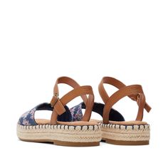 Meet our most walkable espadrille yet! Abby embroidered sandals feature that just-right everyday flatform height, playful embroidered flowers, and a minimalist silhouette secured with an ankle strap. Abby delivers effortless style for everything on your agenda. Textile and leather upper with embroidered floral detailing. TOMS leather products support responsible manufacturing via the Leather Working Group. Rubber outsole. Non-removable, high-rebound comfort OrthoLite® Eco X40-Hybrid™ insole made Textile Round Toe Sandals For Summer, Textile Sandals With Cushioned Footbed For Vacation, Textile Sandals With Woven Sole And Round Toe, Beach Platform Sandals In Textile, Textile Summer Sandals With Round Toe, Beach Sandals With Platform, Textile Platform Sandals For The Beach, Closed Toe Textile Sandals For Spring, Spring Closed Toe Textile Sandals