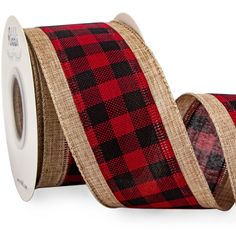 PRICES MAY VARY. Size: 2-1/2 inch wide ribbon, continuous 10 yards per spool, convenient for you to use and store Material: Made of linen, same color and texture on both sides Design: Buffalo Plaid with natural burlap ribbon, more layered and textured Wired: Workmanship with soft iron wire on both edges, convenient for you to shape and fix Range of Uses: Suitable for big bow, gift wrapping, Christmas trees decoration, wreath decoration and any craft you can think of Ribbli Quality Christmas Wire Ribbon For Tree, Bow Gift Wrapping, Trees Decoration, Buffalo Plaid Christmas Decor, Christmas Burlap, Christmas Wired Ribbon, Plaid Christmas Decor, Gift Wrap Ribbon, Wreath Decoration