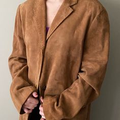 1998 Vintage Suede Banana Republic Jacket 3/4 Brand New Never Worn Vintage Trench Coat, Plaid Trench Coat, White Trench Coat, Short Trench Coat, Denim Trench Coat, Suede Leather Jacket, Red Trench Coat, Coats Vintage, Classic Trench Coat