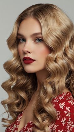 Glamorous Retro waves Christmas hairstyle for Vintage Hollywood 🍃 Vintage Waves