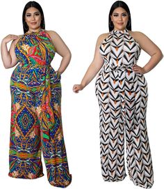 Elevate your style with our Plus Size Belted Halter Sleeveless Jumpsuit! Featuring a flattering halter neckline and belted waist, this jumpsuit is designed to enhance your curves. The sleeveless design keeps you cool and comfortable, while the included belt adds a touch of sophistication. Perfect for any occasion, feel confident and stylish in our jumpsuit! 93% Polyester 7% Spandex Machine Wash Brand Size Dress Bust Waist Hip XS 0-2 31-32.5'' 23-24'' 31-34" S 4--6 33-35'' 25-26'' 35-37" M 8--10 Sleeveless Belted Jumpsuit For Party, Belted Strapless Sleeveless Jumpsuit, Belted Strapless Jumpsuit, Fitted Belted Sleeveless Jumpsuits And Rompers, Stretch Jumpsuit, Plus Size Belts, Shirt Jacket Men, Sequin Blazer, Mens Jackets Casual