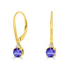 5 mm Violetish Blue Tanzanite AAAA Dangle Earring Round shape 1.12ct with 0.07cttw Diamond in 14K & 18K White Gold, Yellow Gold & Rose Gold Product Information SKU TT70273-1 Metal Type Your choice: 14K, 18K Metal Color Your choice: White Gold, Yellow Gold, Rose Gold Earrings Style Drop Leverback Metal Weight 2.02 Primary Stone Gemstone Name Tanzanite Gemstone Species Zoisite No. Of Gemstones 2 Gemstone Shape Round Gemstone Color Violetish Blue Gemstone Grade Your choice: AA, AAA, AAAA Gemstone C Diamond Top, Tanzanite Earrings, Tanzanite Gemstone, Blue Tanzanite, Blue Gemstones, Rose Gold Earrings, Round Earrings, Metal Color, Gold Yellow