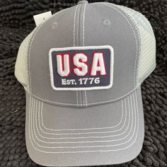 Men’s Gray Usa Breathable Cap Brand New Gray Casual Trucker Hat With Logo Patch, Gray Dad Hat One Size, Casual Trucker Hat Baseball Cap Made In Usa, Mens Superman Costume, Navy Insignia, Luffy Cosplay, Flannel Pjs, Movie Halloween Costumes, Superman Costumes