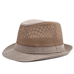 PRICES MAY VARY. Mesh Fedora Hat: Crafted with a mesh crown, this hat ensures optimal airflow and ventilation. It keeps your head cool and comfortable, making it ideal for warm summer days. Sun Protection: The hat's wide brim provides ample sun protection, shielding your face and neck from harmful UV rays. Stay protected from sunburn and long-term sun damage while enjoying outdoor activities. Versatile Summer Hat: Whether you're attending a summer wedding, relaxing on the beach, or exploring new Casual Visor Hat With Ventilation, Lightweight Breathable Wide Brim Hats, Outdoor Mesh Hat With Flat Brim, Breathable Short Brim Hat For Travel, Casual Brimmed Breathable Hat, Summer Mesh Hat With Curved Brim, Breathable Mesh Summer Hats, Curved Brim Mesh Hat With Breathable Mesh, Mesh Sun Hat With Curved Brim For Outdoor