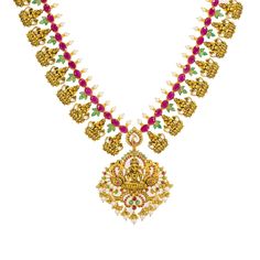 Accessorize with ornate 22K yellow antique gold jewelry from Virani Jewelers! Elegant necklace and gorgeous drop earrings included in the set Designs and pendants carefully crafted out of 22K yellow gold with an antique finish Beautiful ruby, emerald, and pearl accents throughout Laxmi pendants and charms add cultural intrigue to the set Looking for a way to add luxurious 22K gold pieces to your traditional or formal attire? This necklace and earring set from Virani Jewelers may be right for you Set Designs, Antique Gold Jewelry, Gold Bead Necklace, Ruby Emerald, Elegant Necklace, Gold Piece, Elegant Necklaces, Formal Attire, Antique Finish