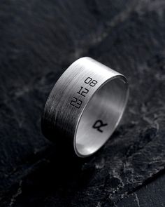 Discover the timeless elegance and personal touch of REYTEL's 925k Men Silver Ring, a bespoke treasure that celebrates your unique story. This exquisitely crafted Sterling Silver 925 ring is more than just an accessory; it's an emblem of your life's cherished moments, encapsulated in a personalized engraving that speaks directly to the heart. Each ring spans 0.42in width, striking the perfect balance between bold presence and refined sophistication. The weight of 7.90 g ensures a substantial fee Name Ring, Engraved Ring, Ring Gifts, Gifts For Boyfriend, Name Rings, Personalized Ring, Men Jewelry, Mens Silver Rings, Personalized Rings