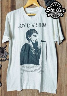 Joy Division - New Vintage Band T shirt - Vintage Band Shirts Vintage Band Shirts, Vintage Band T Shirts, Fashion Textiles, Rock Band Tees, Anime Tees, Movie Tees, Wardrobe Classic, Rock Tees, Joy Division