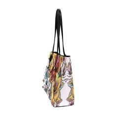 An eye-catching, colorful daily carry-all handbag, our Floral Euramerican Tote Bag Large features a spacious main compartment with a zip closure for added security. Made from Eco-Conscious Vegan Leather makes it environmentally friendly and designed to last. Eco-Conscious Faux Vegan Leather Single zippered top inside closure. One main compartment, big enough to bring purse, cosmetic case, sunglasses, etc. One Inner zipper pocket on back wall and two slip pockets. Made from High-grade PU leather. Daily Carry, Zipper Top, Cosmetic Case, Large Bags, Bucket Bag, Zipper Pocket, Vegan Leather, Pu Leather, Tote Bag