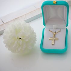 Measures and features -Material :Solid gold 14k -Size :3,46cm Χ 2,0cm -Weight of cross:2,7gr -Weight of chain: 1,7 gr(50cm) All solid gold 14K will be shipped free with DHL express and delivery within 3-5 days This beautiful solid gold cross it is a great gift for boys, men or for a baptism necklace. You can wear it every day without worrying about tarnish from water. Purchased item: Also, you may like: https://www.etsy.com/listing/640941091/karma-coin-necklace-gold-coin-necklace ♥ All items wil Classic Gold Jewelry For First Communion, Classic Gold Jewelry For Baptism, Gold Cross Jewelry For Confirmation, Gold Cross Pendant Jewelry For Confirmation, 14k Gold Jewelry For First Communion, Gold Hallmarked Necklaces For Baptism, Classic Gold Necklace For First Communion, Yellow Gold Jewelry For First Communion, 14k Gold Necklace For Baptism