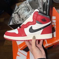 Air Jordan 1s Lost And Found New Nike High-top Sneakers For Streetwear With Branded Heel, Nike Air Jordan 1 Chicago, Chicago 1s, Air Jordan 1 Chicago, Chicago Vintage, Jordan Chicago, Air Jordan 1s, Jordan 1s, Lost And Found