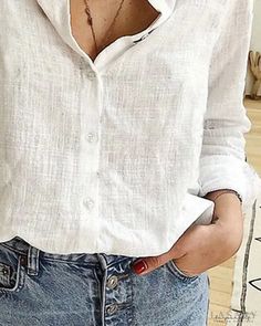 Lasaky - Long Sleeve Button Down Shirt Fitted Shirt, Online Fashion Stores, Olivia Mark, New Outfits, Sleeve Styles, Button Downs, Length Sleeve, Button Down Shirt, Long Sleeve Shirts