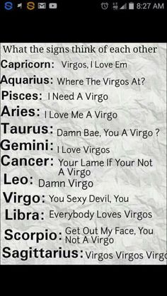 the zodiac sign is written on paper with other zodiacs in it and also some words