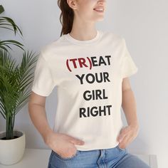 Comfortable shirt with funny text that is perfect for active and leisure wear. The retail fit is suitable for casual and semi-formal settings, with a classic crew neckline for accessorizing. Relevant for those looking for a lightweight, breathable tee for everyday wear or as a fun gift for friends and family. Perfect for holidays, birthdays, or casual gatherings. Product features - Side seams for structural support - Ribbed knit collar with seam for shape retention - Shoulder tape for stabilization - Made with 100% Airlume combed and ring-spun cotton - Tear-away label for minimal skin irritations Care instructions - Machine wash: cold (max 30C or 90F) - Non-chlorine: bleach as needed - Tumble dry: low heat - Iron, steam or dry: medium heat - Do not dryclean Comfortable Slogan T-shirt For Streetwear, Comfortable Fit T-shirt With Text Print For Streetwear, Basic Crew Neck T-shirt With Comfortable Fit, Basic Comfortable Crew Neck T-shirt, Comfortable Basic Crew Neck T-shirt, Casual Funny Text Crew Neck T-shirt, Crew Neck T-shirt With Letter Print, Casual Crew Neck T-shirt With Funny Text, Streetwear Slogan T-shirt