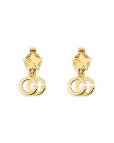 Gucci 18K Yellow Gold Double G Drop Earrings Buy Gucci, Gold Drop Earrings, Online Earrings, Jewelry Accessories, Pick Up, Buy Online, In Store, Jewelry Earrings, Yellow Gold