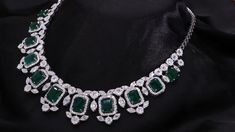 14k Gold - 33.49 grams 9.90 Ct Natural Diamond  31.74 ct. Zambian Emerald Gross Weight - 41.82 grams 16 Inches Baguette Diamond Necklace, Zambian Emerald, Not Happy, White Solid, Baguette Diamond, Fine Jewellery Necklace, Diamond Clarity, Collar Necklace, Wedding Necklace