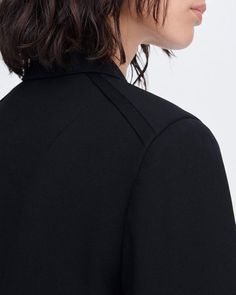 Borrowed from the boys. This is an oversized boyfriend blazer with a straight, long silhouette crafted from twill fabric. rag & bone Women's Boyfriend Fit Blazer | Black, 0. Boyfriend Blazer, Silhouette Crafts, Striped Sleeve, Fitted Blazer, Blazer Black, Women's Coats & Jackets, Twill Fabric, Boyfriend Fit, Black Blazers