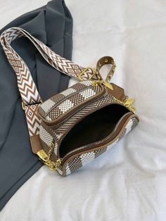 Trendy Rectangular Bags For Outdoor, Trendy Rectangular Outdoor Bag, Trendy Rectangular Outdoor Bags, Trendy Brown Rectangular Chest Bag, Trendy Rectangular Chest Bag For Travel, Trendy Rectangular Chest Bag With Pockets, Casual Square Shoulder Bag For Outdoor, Trendy Brown Outdoor Bag, Durable Black Square Shoulder Bag