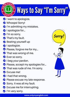 a poster with an image of a woman holding a balloon above her head and the words, ways to say i'm sorry