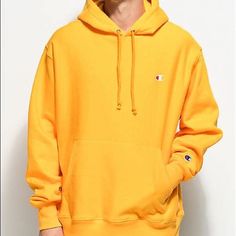 -Size Xl, Oversized Fit -Gold/Yellow Color Sweatshirt -Kangaroo Hand Warmer Pocket -Sturdy Stretch Ribbed Cuffs & Waistband -Heavyweight 12 Oz Fleece With Soft Brushed Interior -Drawstring Hood -Reverse Weave To Resist Shrinkage -Embroidered C Logo Upper Left -82% Cotton, 18% Polyester Yellow Long Sleeve Relaxed Fit Sweatshirt, Oversized Yellow Hoodie For Winter, Oversized Yellow Hoodie For Streetwear, Oversized Yellow Sweatshirt With Drawstring Hood, Oversized Yellow Hooded Hoodie, Yellow Cotton Long Sleeve Hoodie, Casual Yellow Long Sleeve Sweatshirt, Oversized Yellow Hoodie Sweatshirt, Oversized Yellow Cotton Hoodie