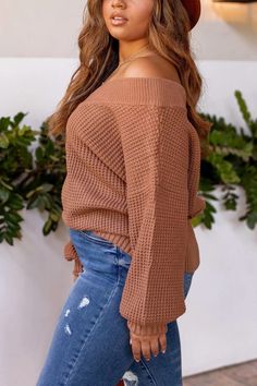 Bring on back to school in the latest fall trends w/ a neutral everyday outfit styling a Cocoa Knit Bell Sleeve Sweater & denim jeans. #letsbepriceless #style #streetstyle #ootd #womensfashion #womensoutfit #outfitideas #stylinginspo #casualoutfit #datenight #fashion #dreamcloset #chicoutfits #affordablestyle #teenoutfits #simpleoutfits #casualfashion #softgirlaesthetic #trendyoutfits #90sfashion #BacktoSchool #FallOutfit #CollegeFashion #fallfashion #schoolfashion #fallstyle #fallvibes Knit Bell Sleeve, Cozy Cuddles, Outfit Styling, School Style, Bell Sleeve Sweater, Everyday Outfit, College Fashion, School Fashion, Fall Trends