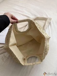 6 Casual Cream Straw Bag With Removable Pouch, Beige Large Capacity Bucket Bag For Shopping, Beige Bucket Bag With Top Carry Handle, Eco-friendly Beige Hobo Bag For Spring, Casual Beige Bucket Bag With Top Carry Handle, Eco-friendly Beige Bags With Braided Handles, Beige Rectangular Bucket Bag With Top Carry Handle, Beige Handheld Canvas Bag For Shopping, Large Capacity Beige Tote Satchel