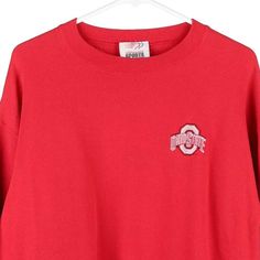 Description:Vintage Ohio State red Simply For Sports sweatshirt, fits large.GENDER: mens CONDITION: very good.STYLE: sweatshirtERA: 1990sCOLOUR: redFABRIC: cotton blend Red Fan Apparel Sweatshirt For Sports Season, University Red Varsity Sweatshirt With Crew Neck, University Red Varsity Crew Neck Sweatshirt, Red Collegiate Sweatshirt With Ribbed Cuffs, Red Crew Neck Fan Apparel Hoodie, University Red Cotton Sweatshirt For College, Red College Sweatshirt With Ribbed Cuffs, Red Crew Neck Hoodie Fan Apparel, Red Fan Apparel Sweatshirt For Sports