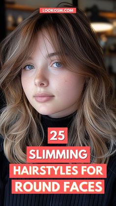 25 Slimming Hairstyles That Enhance Round Face Beauty Hair Cut For Round Face Shape Girl Wavy, Best Haircut For Round Face Girl, Mid Size Haircut For Women, Perfect Haircut For Round Face, Haïr Cut For Round Face Girl, Haircut For Face Shape Round, Hair Cut For Round Face Shape Girl Asian, Face Slim Hairstyles, Hairstyle Ideas For Round Face