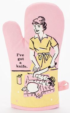 I've Got A Knife Oven Mitt Blue Q, Whimsical Gifts, Linen Store, Chandler Bing, Mood Ring, Smart Kitchen, Oven Glove, Oven Mitt, Oven Mitts