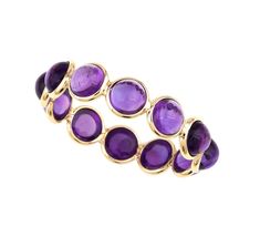 Lovely amethyst cabochon are set in 18k gold. Lightweight and gorgeous, these are a great gift for anyone on your list. Perfect for everyday wear or for those who like to make a statement. Metal : 18kt Gold Gemstones : Genuine Earth Mined AAA Amethyst More about Amethyst ... Amethyst is a powerhouse stone with many benefits. It vibrates at a high frequency, creating a bubble of spiritual protection against negative energy. Amethyst awakens higher consciousness, assists in wise decision-making fr Amethyst Wedding Ring, Amethyst Wedding Rings, February Birthstone Jewelry, Amethyst Wedding, Spiritual Protection, Higher Consciousness, Purple Band, Cabochon Ring, February Birthstone