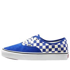 Vans Comfycush Authentic 'Checker Blue' VN0A3WM7VNA (SNKR/Unisex) Authentic Vans, Vans Shop, Vans Authentic, Fashion Performance, Stylish Sneakers, Perfect Pair, Your Perfect, Sneakers, Blue