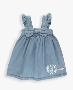 With flutter sleeves and over-sized bow detail, this dress is sure to turn heads! Elastic in the back gives just enough stretch to make on and off easy Woven Dress, Light Wash Denim, Flutter Sleeves, Bow Detail, Flutter Sleeve, Flower Girl Dresses, Summer Dresses, Turn Ons, Elastic