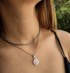 Rose Quartz necklace chakra necklacegold necklacecrystal necklacecrystal pendantgemstone necklaceHealing Crystalsbirthstone necklacecrystal pendulumsilver necklacerose quartz necklaceboho necklaceMothers Day giftquartz necklace Natural Rose Quartz necklace <3 Rose Quartz is the stone of universal love. It restores trust and harmony in relationships, encouraging unconditional love. Rose Quartz purifies and opens the heart at all levels to promote love, self-love, friendship, deep inner healing Spiritual Jewelry With Clavicle Chain And Round Pendant, Spiritual Jewelry With Round Pendant Clavicle Chain, Spiritual Clavicle Chain Jewelry With Round Pendant, Spiritual Round Pendant Clavicle Chain Jewelry, Spiritual Round Pendant Necklace As Gift For Her, Minimalist Crystal Necklace With Round Gemstone Pendant, Spiritual Necklaces With Delicate Chain And Round Pendant, Spiritual Necklace With Delicate Chain And Round Pendant, Minimalist Round Pendant Crystal Necklace With Gemstone