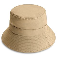 * Made from 100% soft cotton
 * Moisture-wicking sweatband
 * Easy to fold and pack for travelling Beige Cotton Bucket Hat With Short Brim, Beige Cotton Bucket Hat For Outdoor, Adjustable Bucket Shape Sun Hat, Beige Bucket Hat With Uv Protection And Flat Brim, Khaki Cotton Wide Brim Hat, Khaki Wide Brim Cotton Hat, Khaki Cotton Sun Hat With Curved Brim, Khaki Cotton Bucket Hat With Short Brim, Khaki Cotton Bucket Hat With Curved Brim