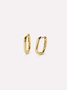 Gold Hoop Earrings - Rox Mini 14k Gold Hoop Earrings, Minimal Gold, Chic Earrings, Dainty Gold Necklace, Earring Crafts, Sterling Silver Hoops, Recycled Sterling Silver, Gold Hoops, Gold Plated Earrings