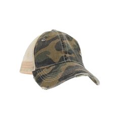 the camo cap is made from cotton and has an adjustable visor to keep it comfortable