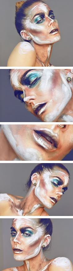 Lindas Sminkblogg Latest Articles | Bloglovin' Extreme Contouring, Painted Ballerina, Artistic Make Up, Background Makeup, Extreme Make-up, Degas Ballerina, Painting Halloween, Media Makeup