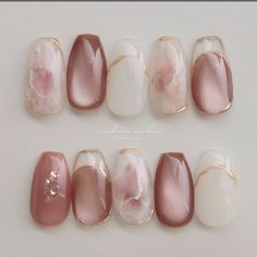 Cute Short Korean Nails, Japanese Nail Designs Simple, Simple Everyday Nails, Korean Fall Nails, Neutral Beach Nails, Honey Nails, Japanese Manicure, Japan Nails, Peach Beach