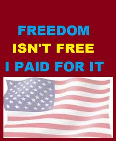 Freedom Isn't Free, We Paid For it; #Freedom #Flag #USA #Products Usa Products, Tops For Women, Holiday Festival, Sweater Fashion