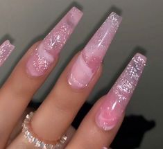 Quartz Marble, Cute Acrylic Nail Designs, Her Nails, Long Acrylic Nails Coffin, Long Square Acrylic Nails, Bling Acrylic Nails, Acrylic Nails Coffin Short, Pink Acrylic Nails, Acrylic Nails Coffin