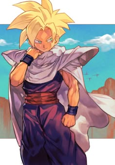 an image of gohan from dragon ball