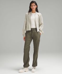 Easy, comfortable, and never clingy, these pants are in our after-practice hall of fame. Designed for Casual. Classic fit is an easy fit that floats away from your body:31.5" inseam, intended to sit below the ankle for heights of 5'5"-5'8". Waistband drawcord helps you customize the fit. Hand pockets with hidden pocket for small items. Hem drawcords let you adjust your look. Studio Pants Outfit, Dance Studio Pants Outfit, Dance Studio Pants, Studio Pants, Track Pants Women, Dance Pants, Lightweight Pants, Black Friday Shopping, Womens Sweatpants