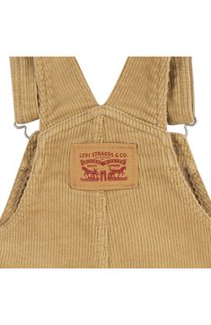 Your industrious tot will be ready for work in the coal mine—or just looking cute-as-can-be—in these stretch-enhanced corduroy overalls. 98% cotton, 2% elastane Machine wash, tumble dry Imported Fall Corduroy Overalls For Workwear, Fall Corduroy Workwear Overalls, Corduroy Overalls, Coal Mining, Be Ready, Levi Strauss & Co, Quality Clothing, Stretch Cotton, Levi's