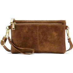 High Quality Material: Lightweight Crossbody Bag For Women Is Made Of Environmentally-Friendly Synthetic Leather, Without Any Weird Smell, Feels Very Soft And Comfortable,Fashionable And Elegant. Ladies Handbag Size: 9.45”(L)X 0.98”(W) X 5.71”(H). Have 1 Shoulder Strap And 1 Wristlet Strap .Vegan Leather Shoulder Strap Can Be Removed And Adjusted According To Own Preference (Drop Ranges From 44" To 23"). Wristlet Strap Long 5.7". Exquisite Internal Structure: 2 X Large Main Compartment With 2 X Chic Brown Clutch Phone Bag, Versatile Clutch With Detachable Strap, Elegant Crossbody Clutch With Zipper Pocket, Brown Crossbody Clutch, On-the-go Phone Pouch Bag, Brown Crossbody Clutch With Zipper Closure, Evening Phone Bag With Adjustable Strap, On-the-go Clutch Phone Bag, Everyday Clutch With Cell Phone Pocket