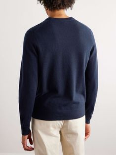 Shop THEORY Hilles Cashmere Sweater, Explore the latest in-season THEORY collection today on MR PORTER Theory Clothing, Sweater For Men, Mr Porter, Cashmere Sweater, Get Dressed, Cashmere Sweaters, Midnight Blue, Fashion News, Sweaters & Cardigans