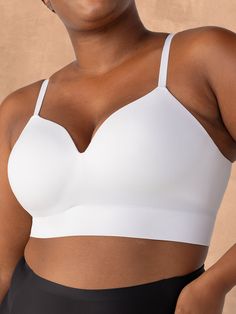 Your new everyday bra for the best fit, ultimate comfort, and flattering style is here! The Truekind® Supportive Comfort Wireless Shaping Bra delivers wire-free support with the natural lift you want. Get a smooth shape and seamless appearance under any top, with its modern, ultra-soft fabric that feels like second skin. Use the adjustable straps to customize your comfort. Plus, the molded cups were designed to naturally shape any breast shape and size. Perfect fit. Ultimate comfort. Flattering Supportive Full Coverage Smoothing Bra, Micro-elastic Full Coverage Smoothing Bra, Full Coverage Smoothing Shapewear Bra, Smoothing Full Coverage Shapewear Bra, Stretch Nursing Bra With Smoothing Detail, Smoothing Full Coverage Bra, Shaping Seamless Shapewear Bra, Solid Color Sculpting Bra With Built-in Bra, Seamless Shaping Sports Bra As Shapewear