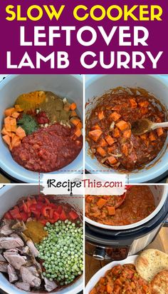 Slow Cooker Leftover Lamb Curry Diced Lamb Recipes, Leftover Roast Lamb, Slow Cooker Stew Recipes, Amazing Slow Cooker Recipes, Leftover Lamb, Slow Cooker Pork Roast