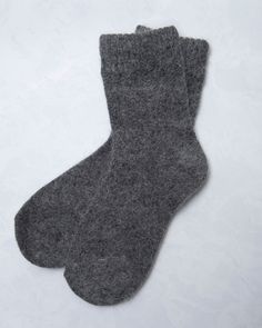 Dark Gray - Womens Cozy Wool Angora Socks - Comfortarians - Printfresh Angora Socks, Knit Accessories, Merino Wool Socks, Good To Know, Wool Socks, Knitting Accessories, New Jersey, Dark Gray, Merino Wool