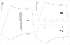 the front and back side of a sewing pattern